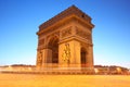 Paris, Arc de Triumph at evening