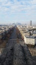 Paris from arc de triumph Royalty Free Stock Photo