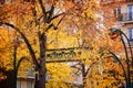 Paris Art nouveau Metropolitain in autumn