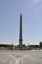 Paris,August 20,2013-Obelisk in Place de Concorde in Paris