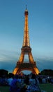 Eiffel Tower at dusk Royalty Free Stock Photo