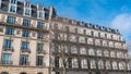 Paris, beautiful building facades Royalty Free Stock Photo