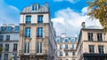 Paris, beautiful building, typical parisian facade