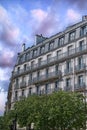 Paris, beautiful facades rue de Sevres Royalty Free Stock Photo
