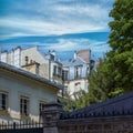 Paris, beautiful facades rue de Sevres Royalty Free Stock Photo