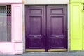 Paris, wooden door