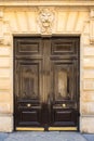 Paris, wooden door