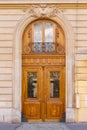 Paris, wooden door