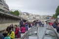 Paris boat tour on the river Seine