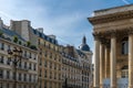 Paris, the Bourse, beautiful building Royalty Free Stock Photo