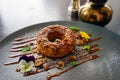 A Paris-Brest praline pastry Royalty Free Stock Photo