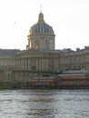 Paris building across the river Seine Royalty Free Stock Photo