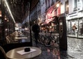 Paris cafe evening