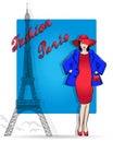 Paris is the capital of fashion..Shopping and accessories.
