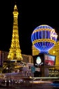 Paris Casino at night Royalty Free Stock Photo