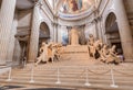 PARIS - CIRCA JUNE, 2014: Interior of Pantheon. It was originally built as a church dedicated to St. Genevieve