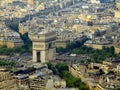 Paris city aerial view from Eiffel tower Royalty Free Stock Photo