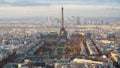 Paris city with Eiffel Tower, Champ de Mars Royalty Free Stock Photo