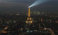 Paris City and Eiffel Tower at night