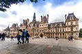 Paris city hall building Royalty Free Stock Photo