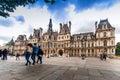 Paris city hall building Royalty Free Stock Photo