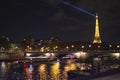 Paris, the city of light photographed at night