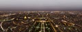 Paris city at night, France. View from Eiffel Tower Royalty Free Stock Photo