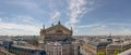 Paris skyline panorama from a roof top bar Royalty Free Stock Photo