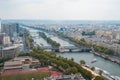 Paris city skyline Royalty Free Stock Photo