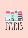 Paris city tavel background Royalty Free Stock Photo