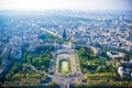 Paris cityscape from Eiffel tower Royalty Free Stock Photo