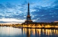 Paris cityscape with Eiffel tower early in the morning Royalty Free Stock Photo