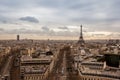 Paris cityscape with Eiffel tower