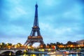 Paris cityscape with Eiffel tower