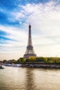 Paris cityscape with Eiffel tower