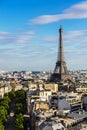 Paris cityscape with Eiffel Tower. Paris, France Royalty Free Stock Photo