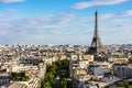 Paris cityscape with Eiffel Tower. Paris, France Royalty Free Stock Photo