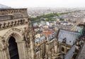 Paris Cityscape from top of Notre Dame Royalty Free Stock Photo