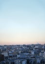 Paris cityscape, urban roof