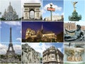 Paris collage - tourist highlights