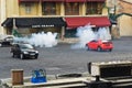 Paris - Disney Studios, Stunt Cars Fighting Royalty Free Stock Photo