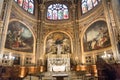 PARIS, EGLISE SAINT EUSTACHE. Feb 2018. Interior of Chapel of the Virgin, at the Church of Saint Eustache in Paris Royalty Free Stock Photo