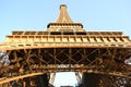 Paris Eiffel Tower complex structure. Royalty Free Stock Photo