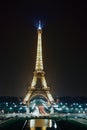 Paris, Eiffel Tower at night