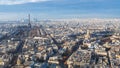 Paris with Eiffel Tower and palace Les Invalides Royalty Free Stock Photo