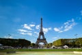 Paris Eiffel Tower in summer time Royalty Free Stock Photo