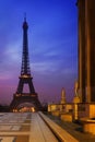 Paris Eiffel Tower from Trocadero Royalty Free Stock Photo