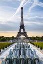 Paris, Eiffel Tower, TrocadÃÂ©ro in morning