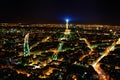 paris eiffel tower view from montparnasse Royalty Free Stock Photo