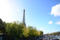 Paris Eiffer Tower Perfcet Day Royalty Free Stock Photo